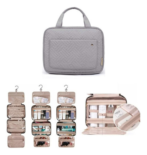 Necessaire Viagem Bolsa Travel Maquiagem Gancho Divisórias - Imagem 14