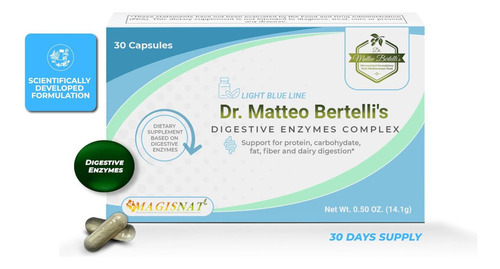 Complexo De Enzimas Digestivas Dr.matteo Bertellis (30 Cápsu