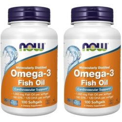 Now Foods Omega-3-100 Cápsulas Brancas (pacote De 2)