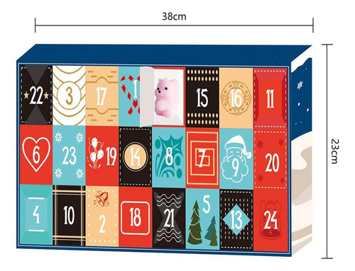 Calendário Do Advento De Natal Squeeze Toys Set Animais Fofo - Imagem 7