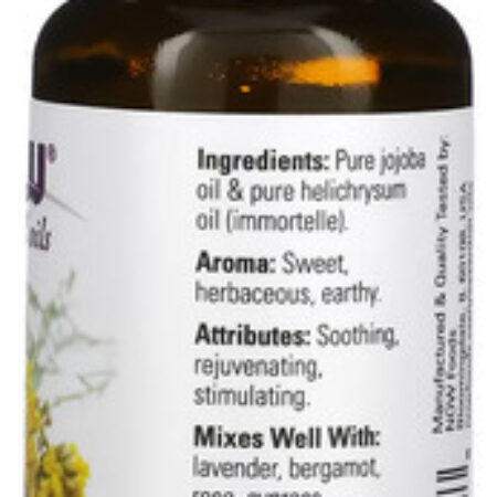 Mistura De Óleo De Helichrysum Now Foods 30ml Importado 4un - Imagem 3
