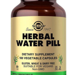 Solgar Herbal Water Pill, 100 Cápsulas Vegetais - Suporta Eq