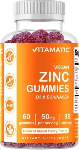 Pacote 2 - Gomas Vitamatic Zinc 50 Mg - 60 Gomas Veganas - - Imagem 4
