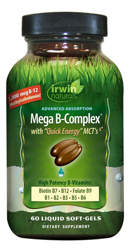 Complexo Mega-b De Absorção Avançada Irwin Naturals - 60 Cáp