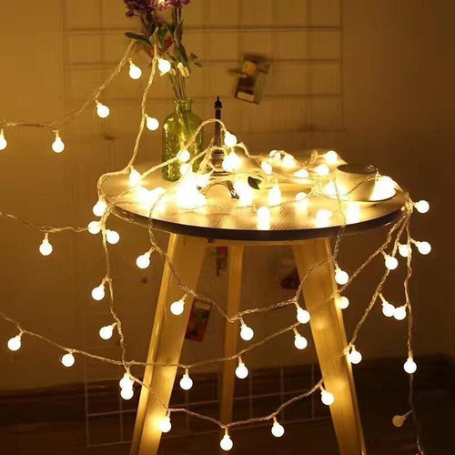 Para Cordão Bolinhas 10m 100 Bolas Branco Quente Leds 8 - Imagem 8