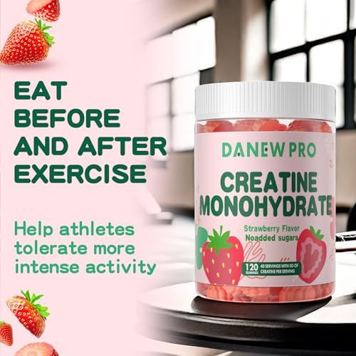 Gomas De Monohidrato De Creatina Danew Pro 5000 Mg Para Home - Imagem 6