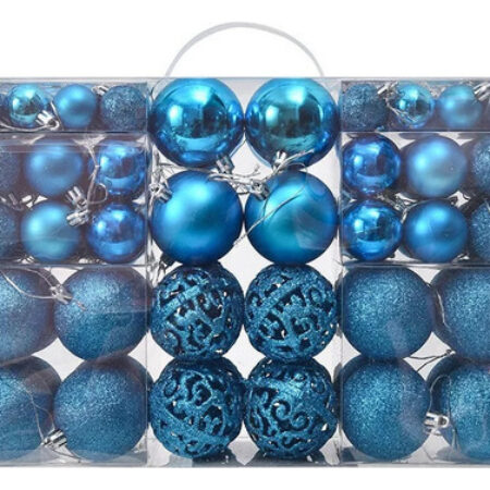 Conjunto De Enfeites De Bolas De Natal De 100 Peças - Imagem 8