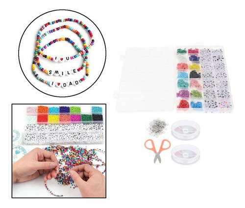 Pulseira De Kit Inicial Contas Encantam Crianças Set 1. - Imagem 5