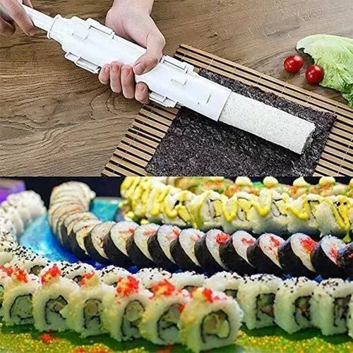 Kit Culinária Japonesa Esteira Sudare Sushi E Forma Niguiri- - Imagem 7
