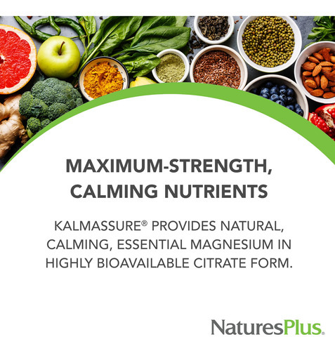 Suplemento Nature"s Plus Kalmassure Magnésio 400 Mg 90 Cápsu - Imagem 2