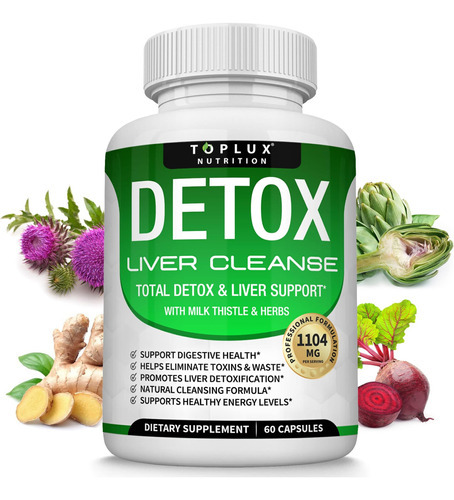 Fórmula De Suporte E Reparo Do Fígado Detox Cleanse - Limpa