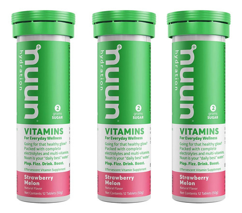 Vitaminas Nuun: Suplemento De Hidratação Diária Com Melão E
