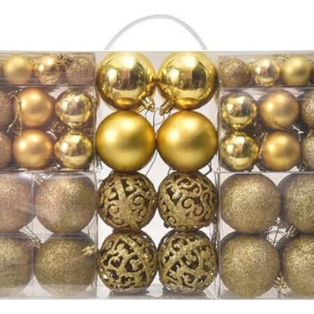 Conjunto De Enfeites De Bolas De Natal De 100 Peças - Imagem 10