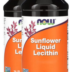Lecitina De Girassol Now Foods 473 Ml Puro Importado 2un