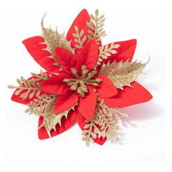 30x Flor Natalina Natal Artificial 14cm Flores