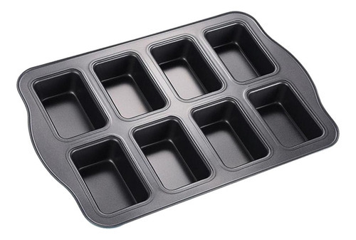 8 Cavidade Mini Loaf Pan Antiaderente Bakeware Mini Desserts - Imagem 3