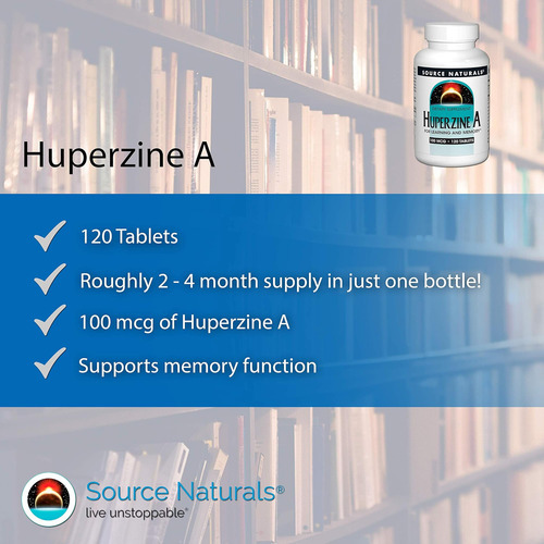 Source Naturals Huperzine A, Para Aprendizagem E Memória*, 1 - Imagem 4