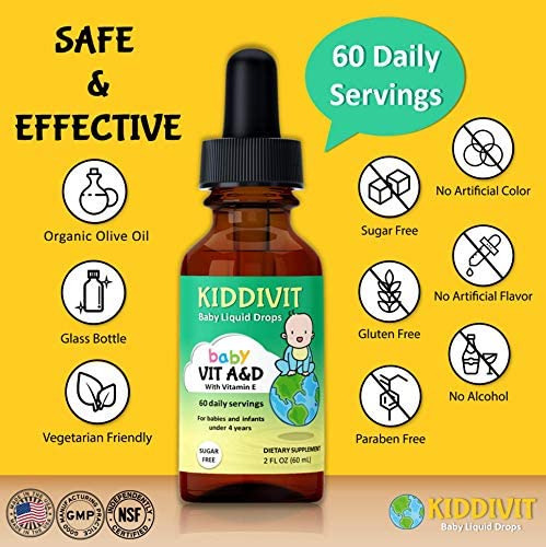 Gotas Líquidas Kiddivit Baby Vitamin A&d Com Vitamina E - 6 - Imagem 2