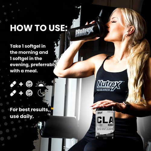 Nutrex Cla 90 Soft Gels - 1000 Mg De Mistura Ativa De Ácido - Imagem 5