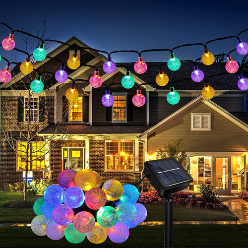 Novo Solar Luzes Para Jardim, 12m Decoração 100 Bolas 8