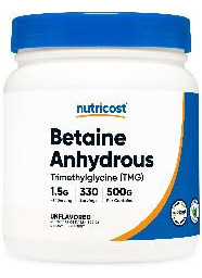 Suplemento Nutricost Betaína Anidra Trimetilglicina 500g - Imagem 2