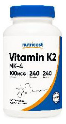 Suplemento Nutricost Vitamina K2 (mk4) 240 Cápsulas 100mcg - Imagem 2