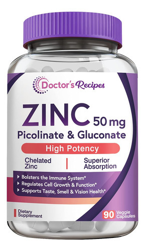 Receitas Médicas Cápsulas De Zinco 50 Mg De Picolinato E Gl