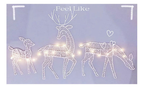 * Decoração De Natal Art Elk Veado Decoração Jardim - Imagem 5