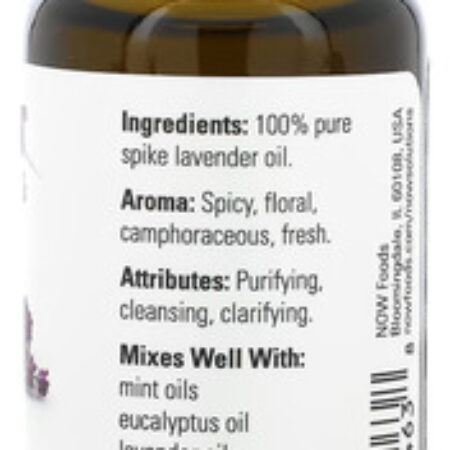 Now Foods Óleo De Lavanda Espinhoso 30ml + Porta Cápsulas - Imagem 2