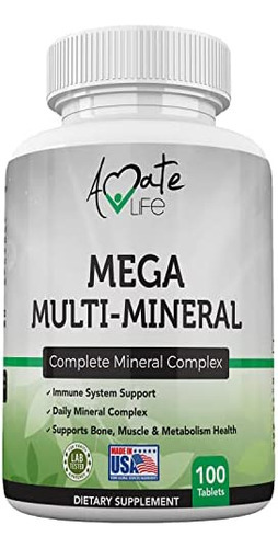 Suplemento Multi Minerais Amate Life Complexo Mineral Compl