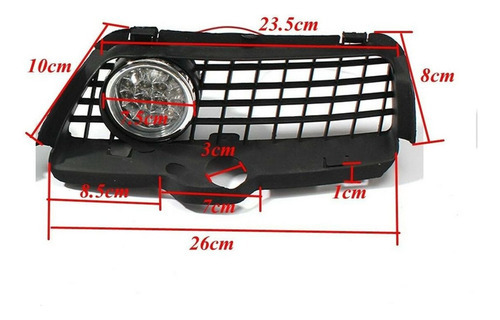 Para Vw Mk3 Golf Jetta Grelha Do Pára-choque Dianteiro Led D - Imagem 2