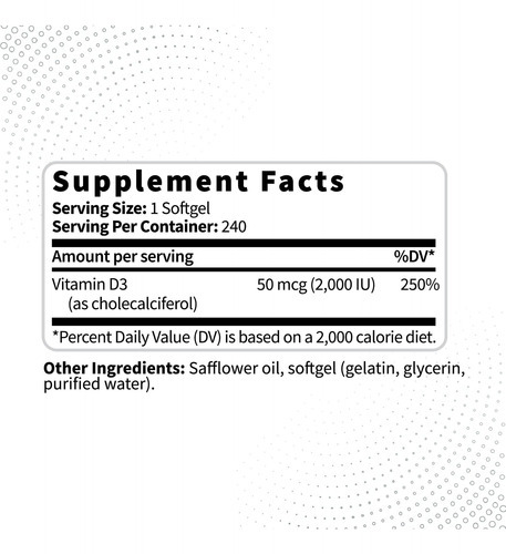 Vitamina Diu Tipo Zero, 240 Cápsulas Softgel - Não Ogm E Sem - Imagem 2