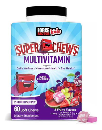 Super Chews Multivitamínicos Para Crianças, Vitaminas Infant