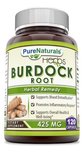 Pure Naturals Raiz De Bardana 425mg 120caps