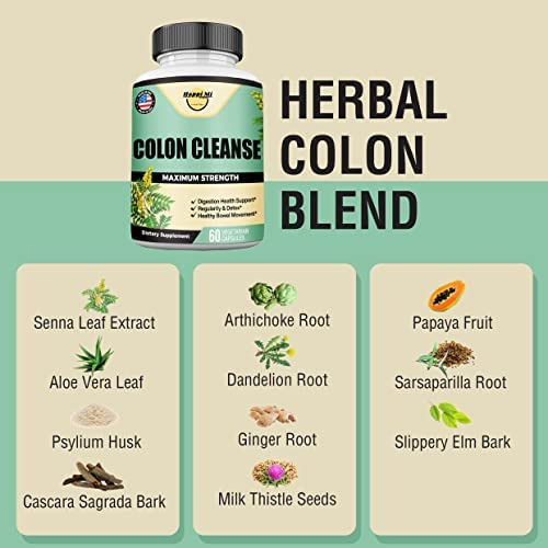 Mi Nutrition Colon Cleanse, Colon Detox, All Natural Formula - Imagem 3