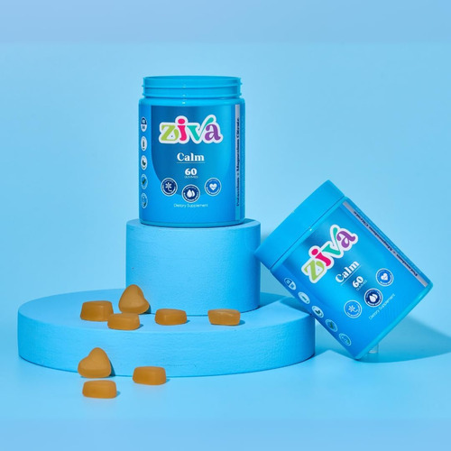 Ziva Gummies - Calm 60 - Citrato De Potássio - Citrato De Ma - Imagem 3