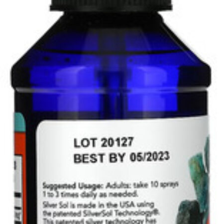 Silver Sol Líquido 50mcg Now Foods 118ml Importado 5un - Imagem 4
