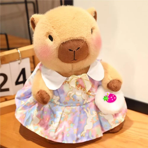 Novo Pelúcia Capivara Com 7 Peças De Roupas E Acessórios, — foto 2 Novo Pelúcia Capivara Com 7 Peças De Roupas E Acessórios, - Imagem 2