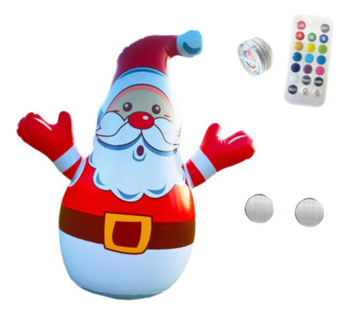 Papai Noel Inflável De Natal Com Controle Remoto, Enfeite - Imagem 9
