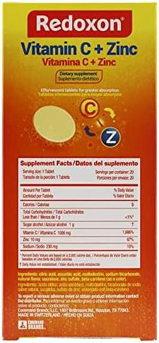 Vitamina C Redoxon 1000mg 20 Comprimidos Efervescentes - Imagem 3