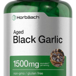 Cápsulas De Alho Preto Envelhecido Horbäach 1500mg | 60 Cont
