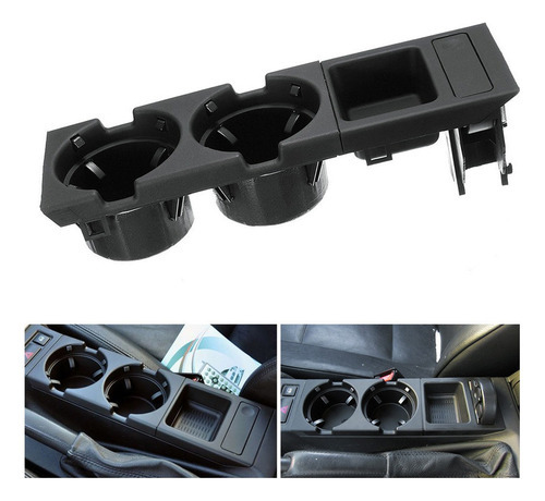 Porta-copos Preto Bmw Console 1998-2004 + Dianteiro E46 - Imagem 4