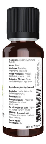 Óleo Bagas Zimbro Now Foods Juniper Berry 30ml Importado 5un - Imagem 3