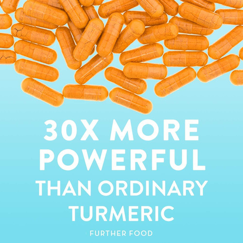 Further Food Premium Curcumina Cúrcuma, Força Máxima, 500 Mg - Imagem 2