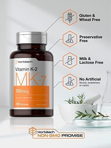 Vitamina K2 Mk7 100mcg | 250 Cápsulas | Suplemento Sem Ogm E - Imagem 4