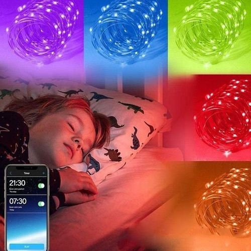 Cordão De Luz De Natal De 30m Com Controle Remoto Para Todos - Imagem 5