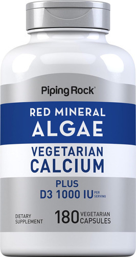 Cálcio De Algas Minerais Vermelhas | 180 Cápsulas Vegetais
