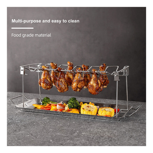 Suporte Para Coxas De Frango Assado À Prova De Ferrugem - Imagem 7
