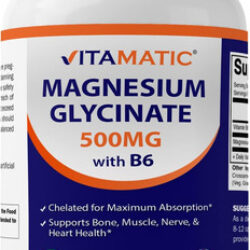Glicinato De Magnésio Vitamático 500 Mg Por Comprimido - 18