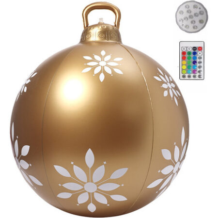 Enfeites De Bola Decorados De Natal Infláveis De Pvc Grandes - Imagem 31
